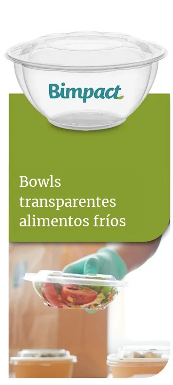 Bowls transparentes compostables