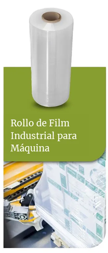 Rollo de film industrial para máquina compostable